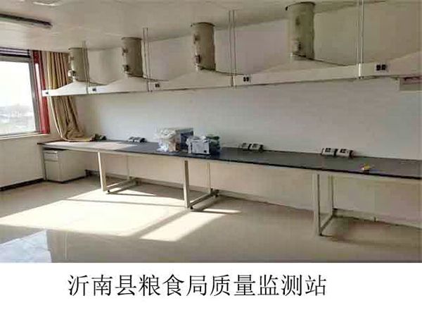 沂南縣糧食質量監(jiān)測站實驗臺、通風柜、通風系統(tǒng)等實驗室家具安裝現(xiàn)場716.jpg